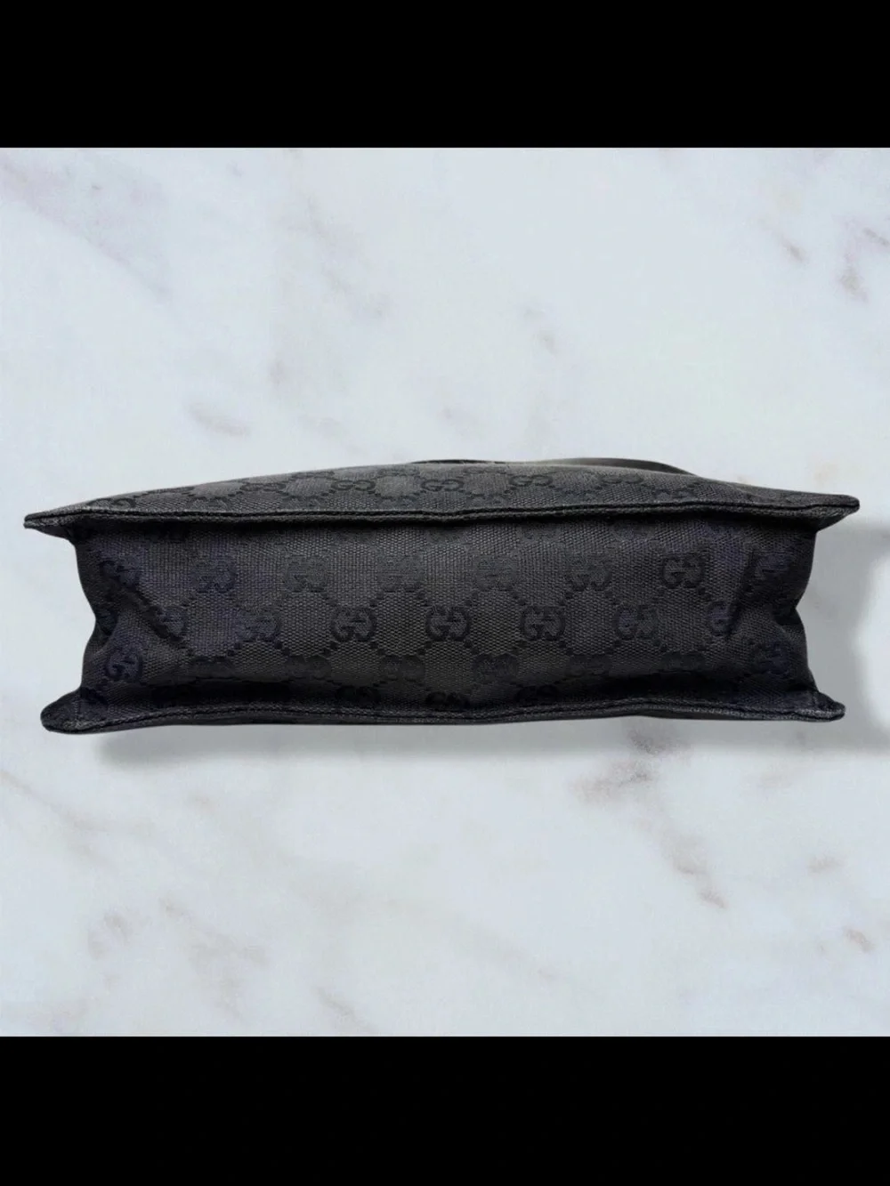Gucci Black GG Monogram Shoulder Bag